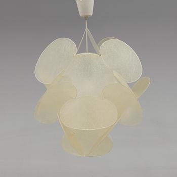 TAKLAMPA, glasfiber, 1900-talets andra hälft. Höjd ca 60 cm.