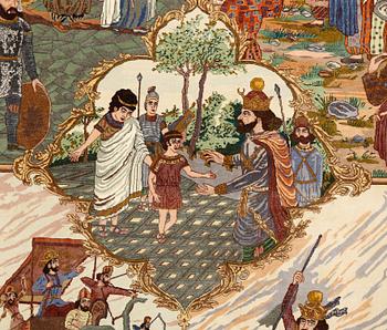 MATTA, Täbris, figural. Ca 212x148 cm.