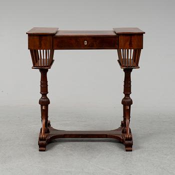 A sewing table, late Empire, 1830's.