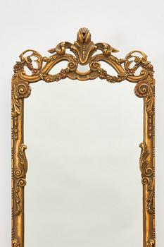 Mirror with console table, first half of the 20th century.
