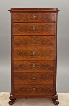 BYRÅ, senempire/nyrokoko. 1800-talets mitt.