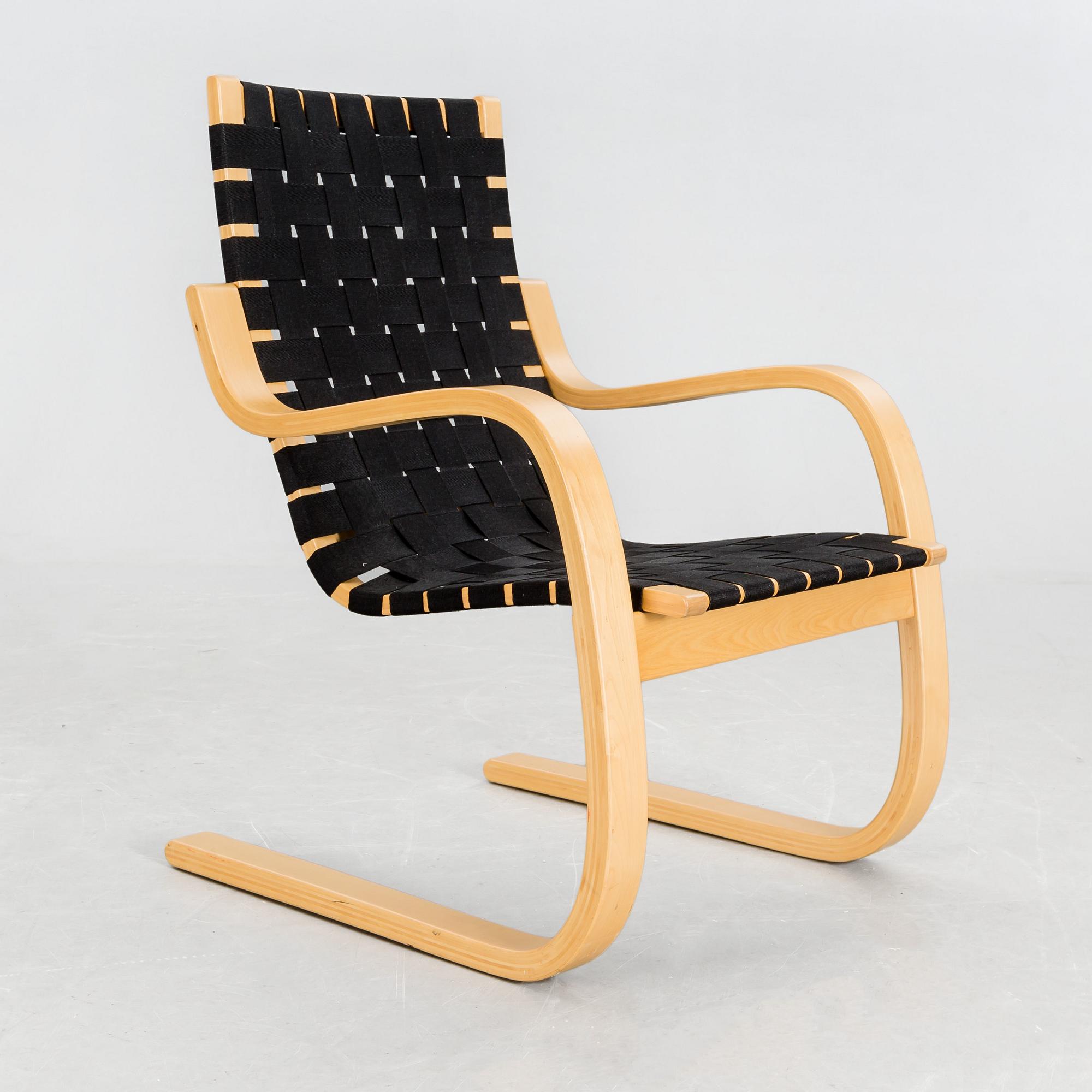 ALVAR AALTO, fåtölj, "modell 406", Artek.