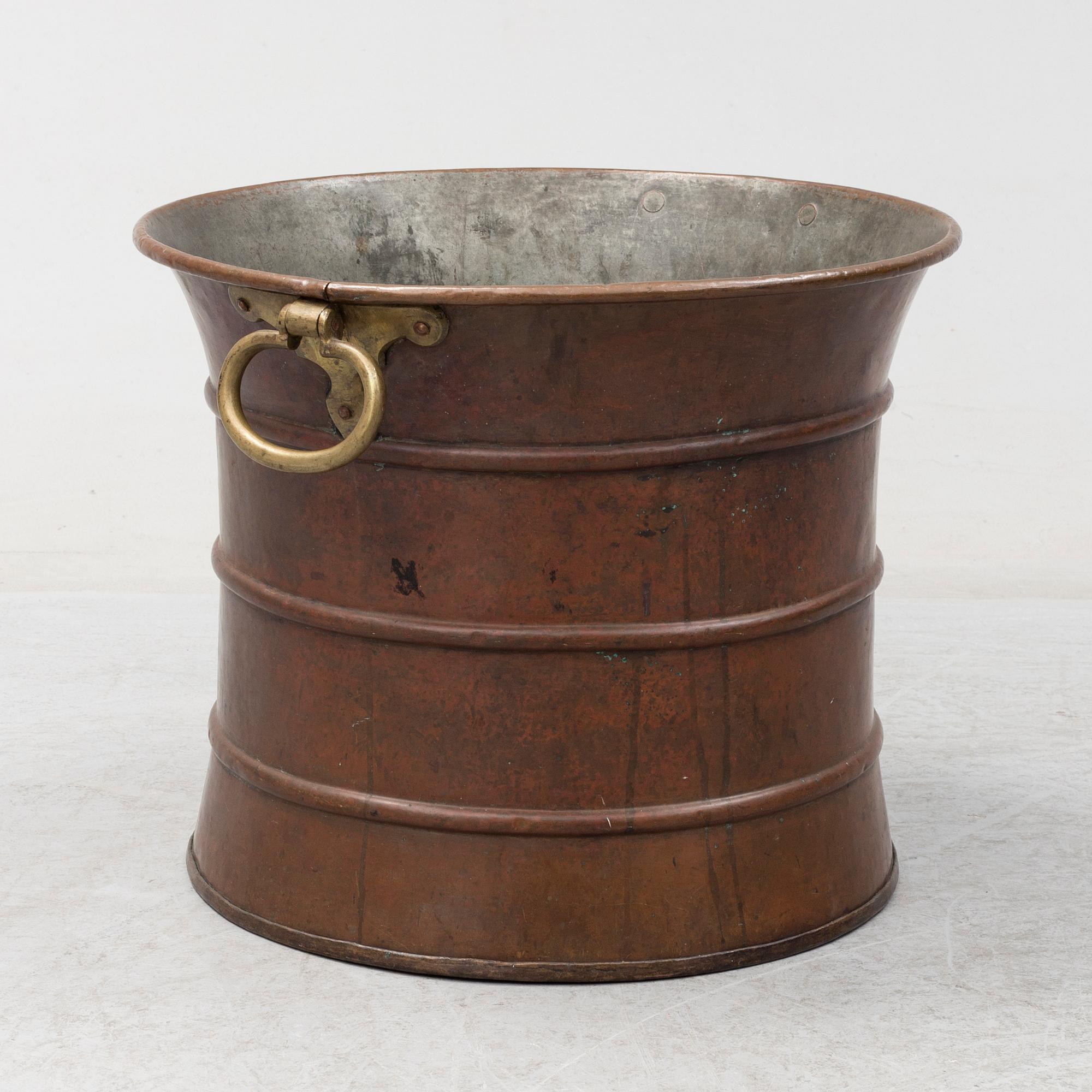 a copper tub from around 1900.
