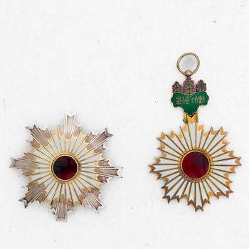 Order of the rising sun, Japan, First class set.