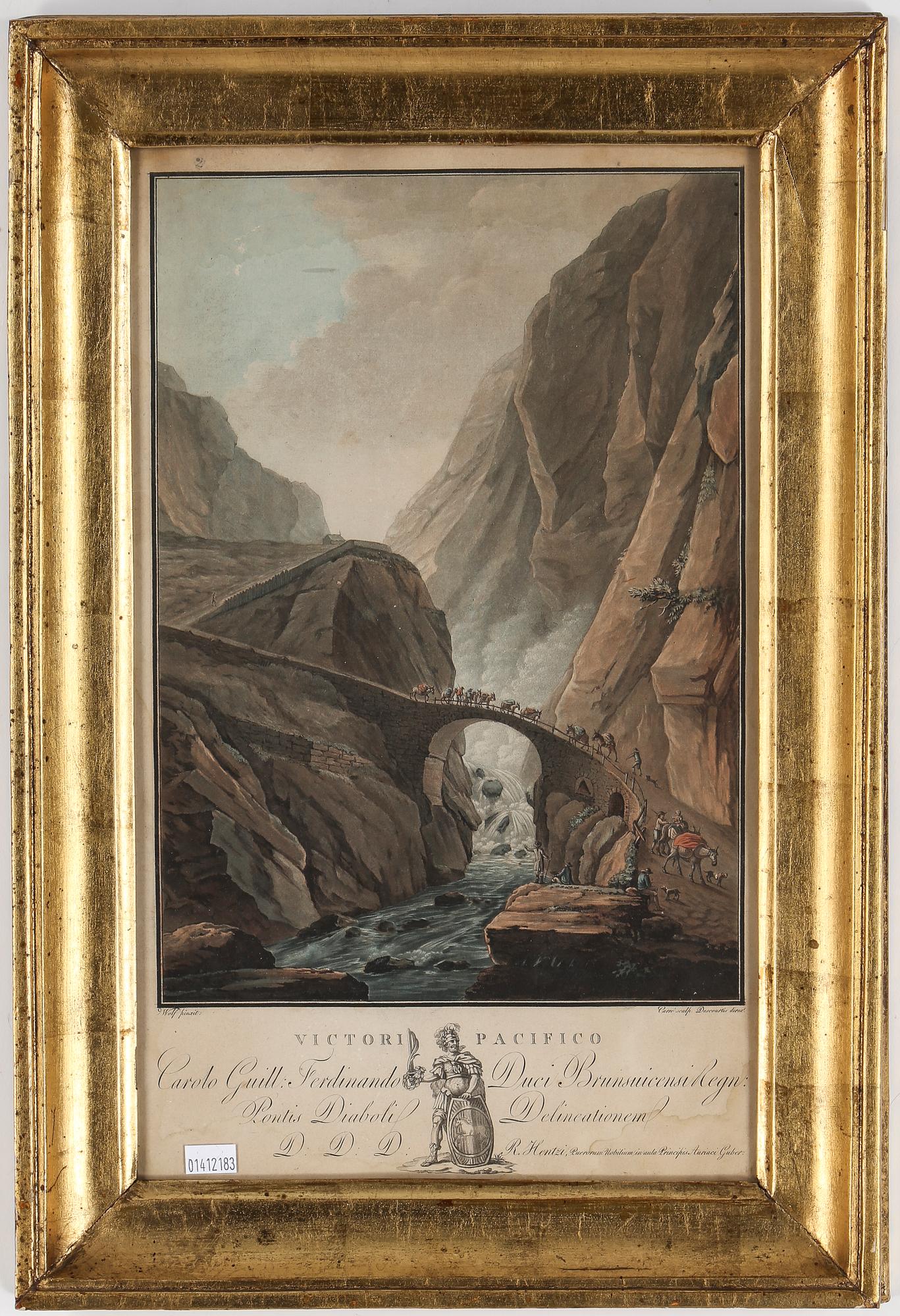 OKÄND KONSTNÄR, färggravyr, 1800-tal.
