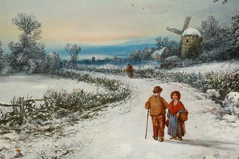 JOSEPH MAGNUS STÄCK, olja på duk, signerad.