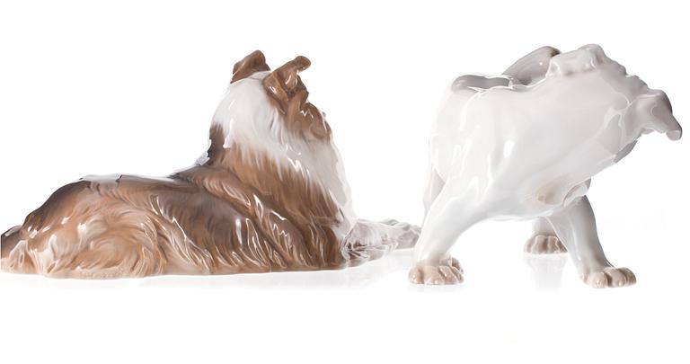 FIGURINER, 2 st, porslin, Royal Copenhagen och Bing & Gröndahl.