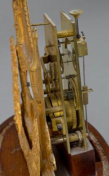 BORDSPENDYL, signerad Henrik Wahlqvist, Stockholm, daterad 1847.