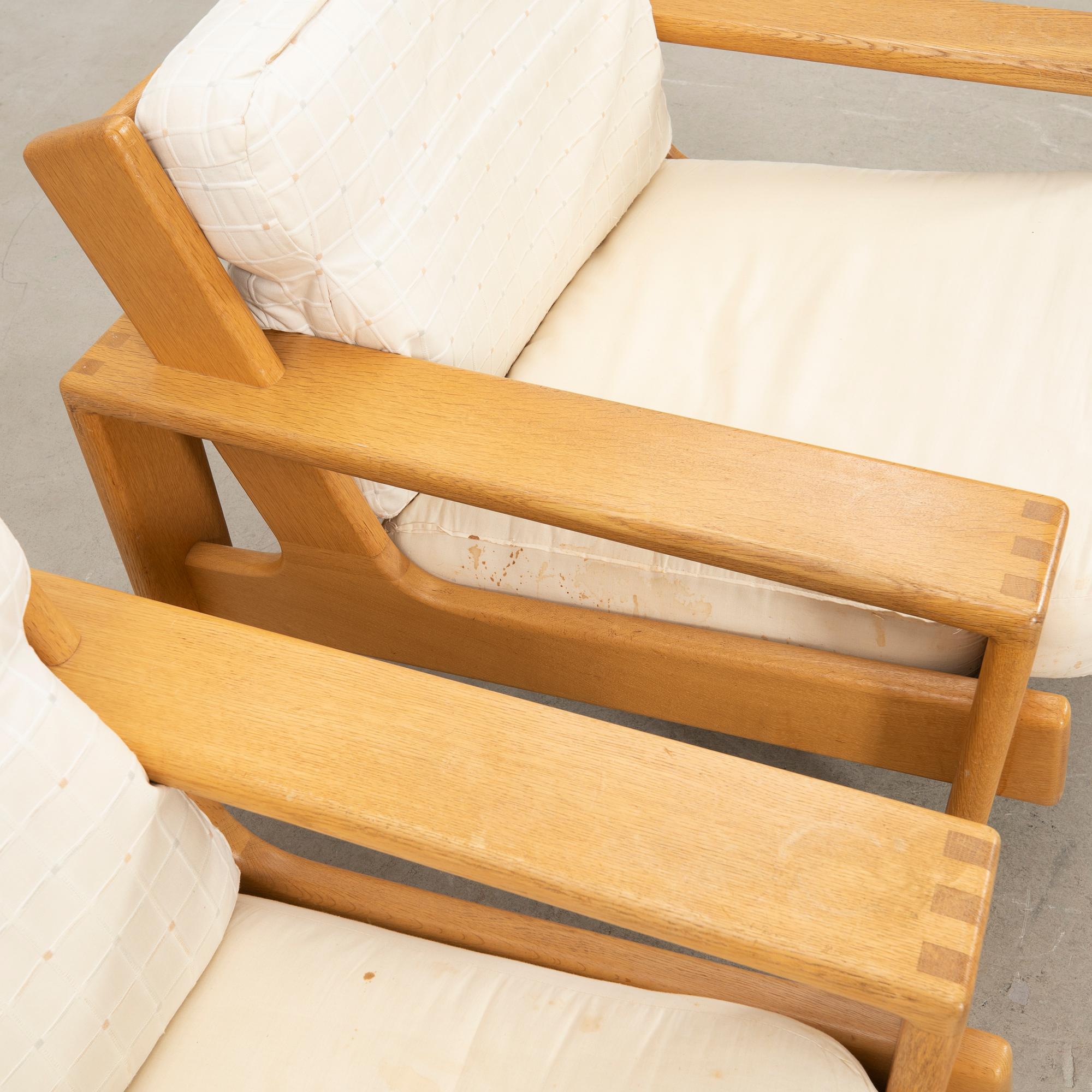 Esko Pajamies, a pair of "Bonanza" armchairs for Asko Furniture Finland, 1960s/70s.
