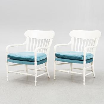 Armchairs, a pair, OPE Möbler, second half of the 20th century.
