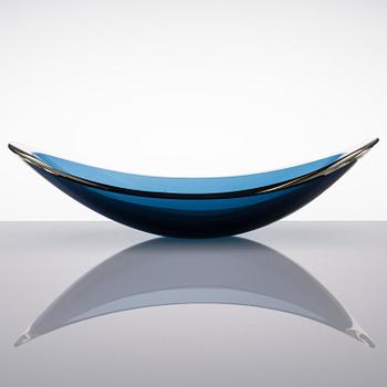 KAJ FRANCK, glasskulptur, "Lancett", signerad K. Franck, Nuutajärvi Notsjö -62.