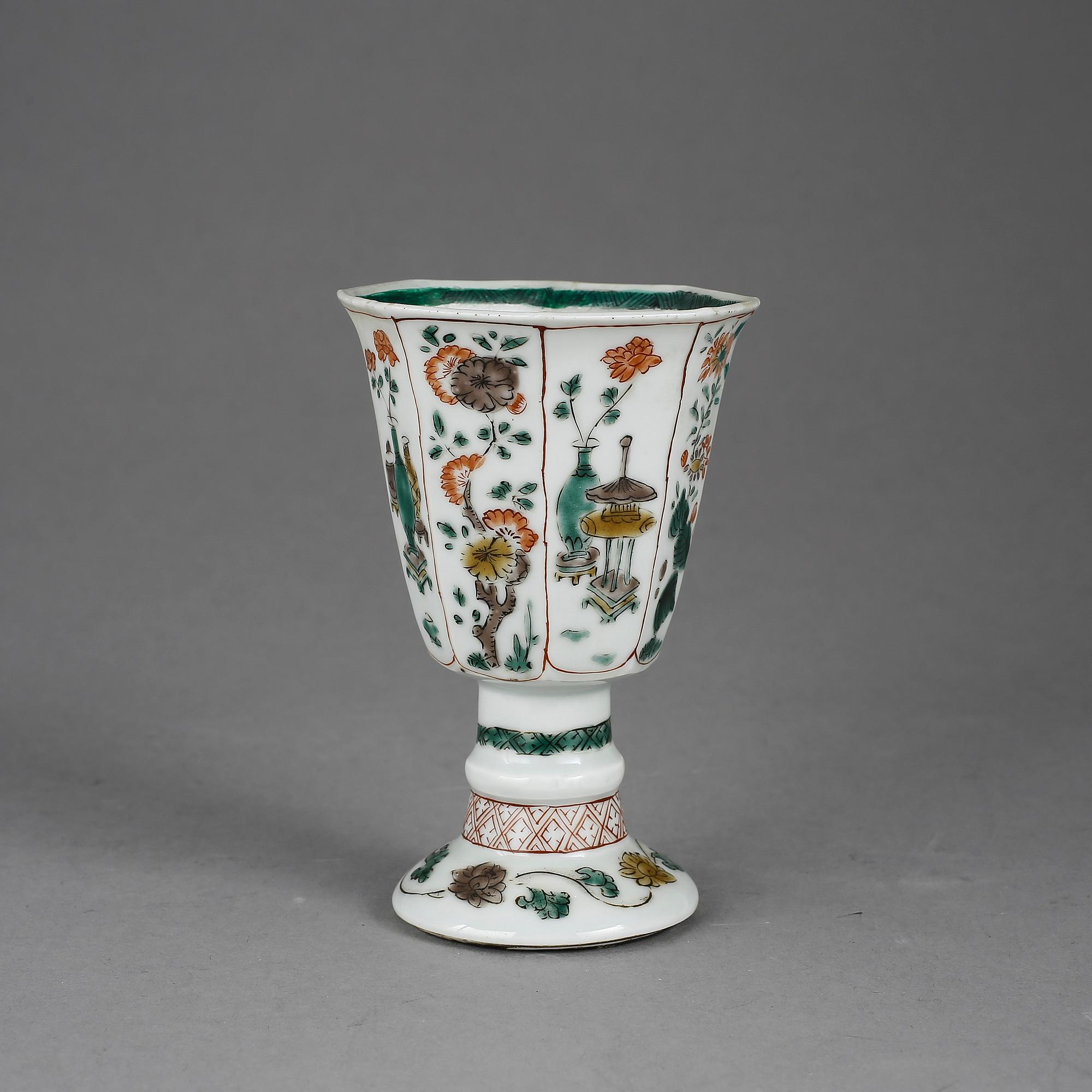 KALK, porslin, Kina, Kangxi (1662-1722).