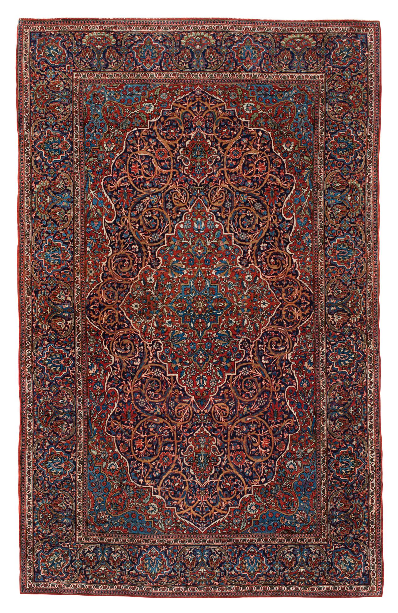 RUG. Semi-antique Kashan, possibly Motachem.  208,5 x 132,5 cm.