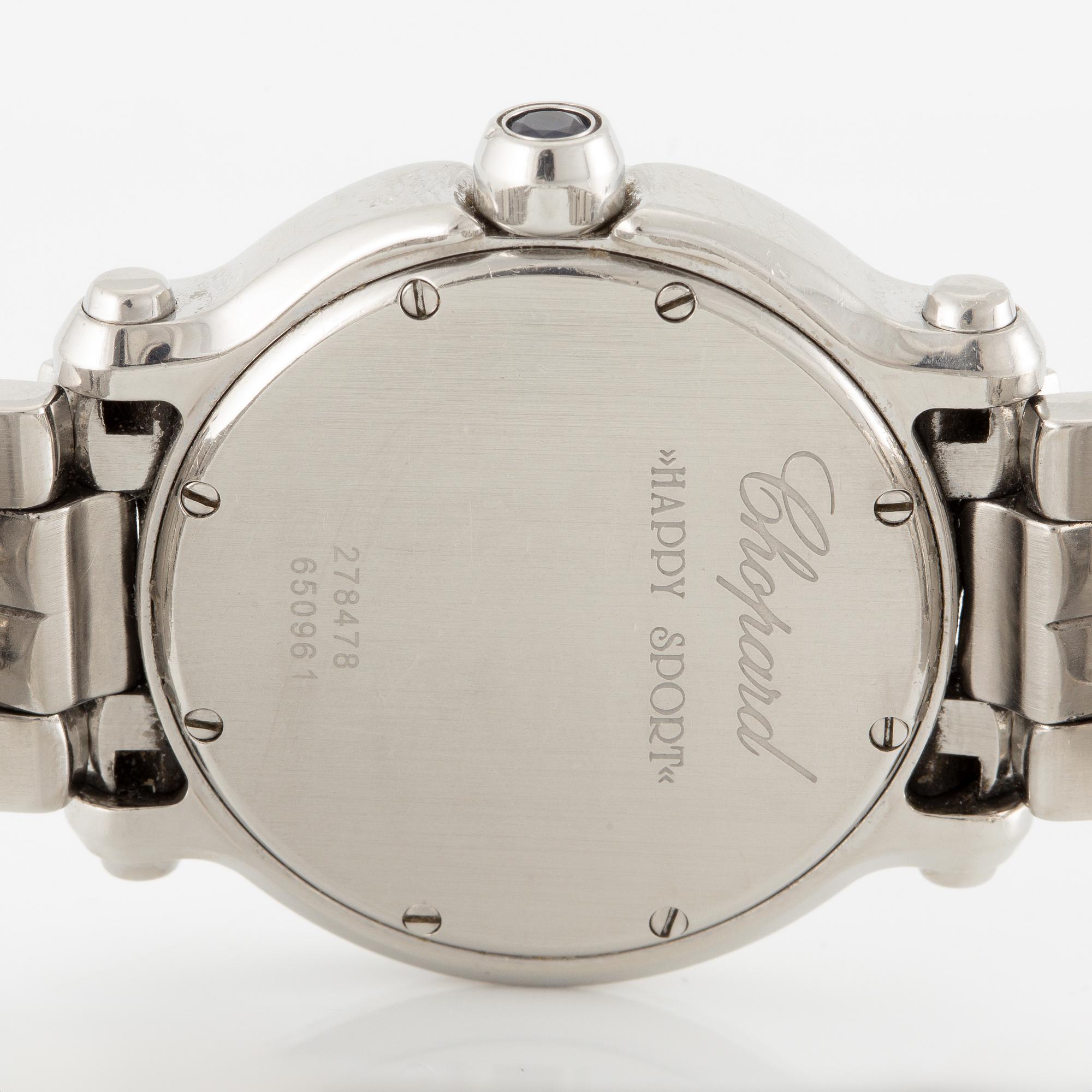 Chopard, Geneva, Happy Sport, wristwatch, 35.5 mm.