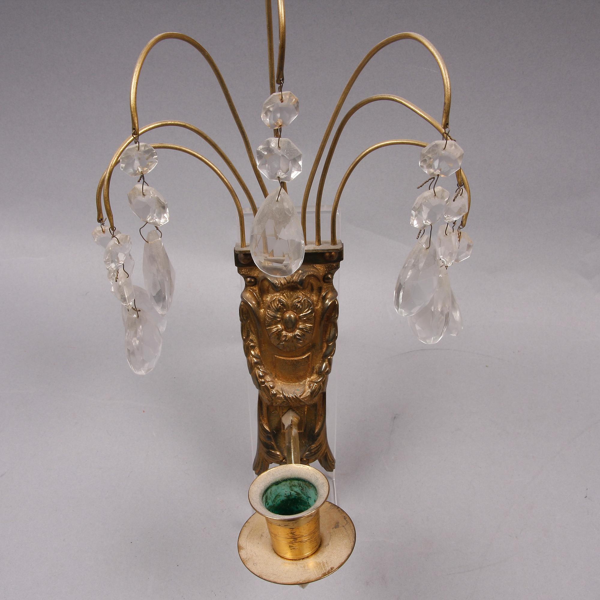 VÄGGAPPLIQUER, ett par, Louis XVI-stil, 1900-talets andra hälft.