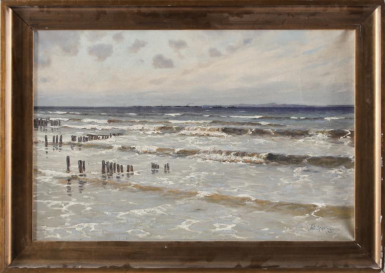 FRITZ STAEHR-OLSEN, olja på duk, signerad.