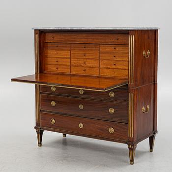 A late Gustavian secretaire, Stockholm, around 1800.