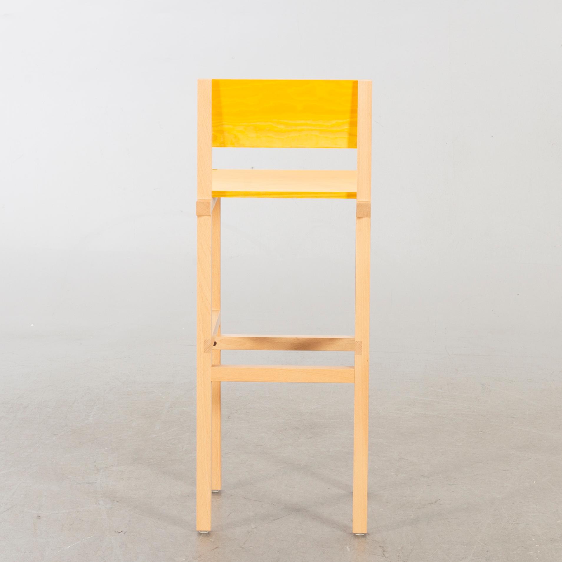 FREDRIK PAULSEN, "Röhsska"Designbaren,bar stool, Blå Station 2020, Bar stool 8/18.