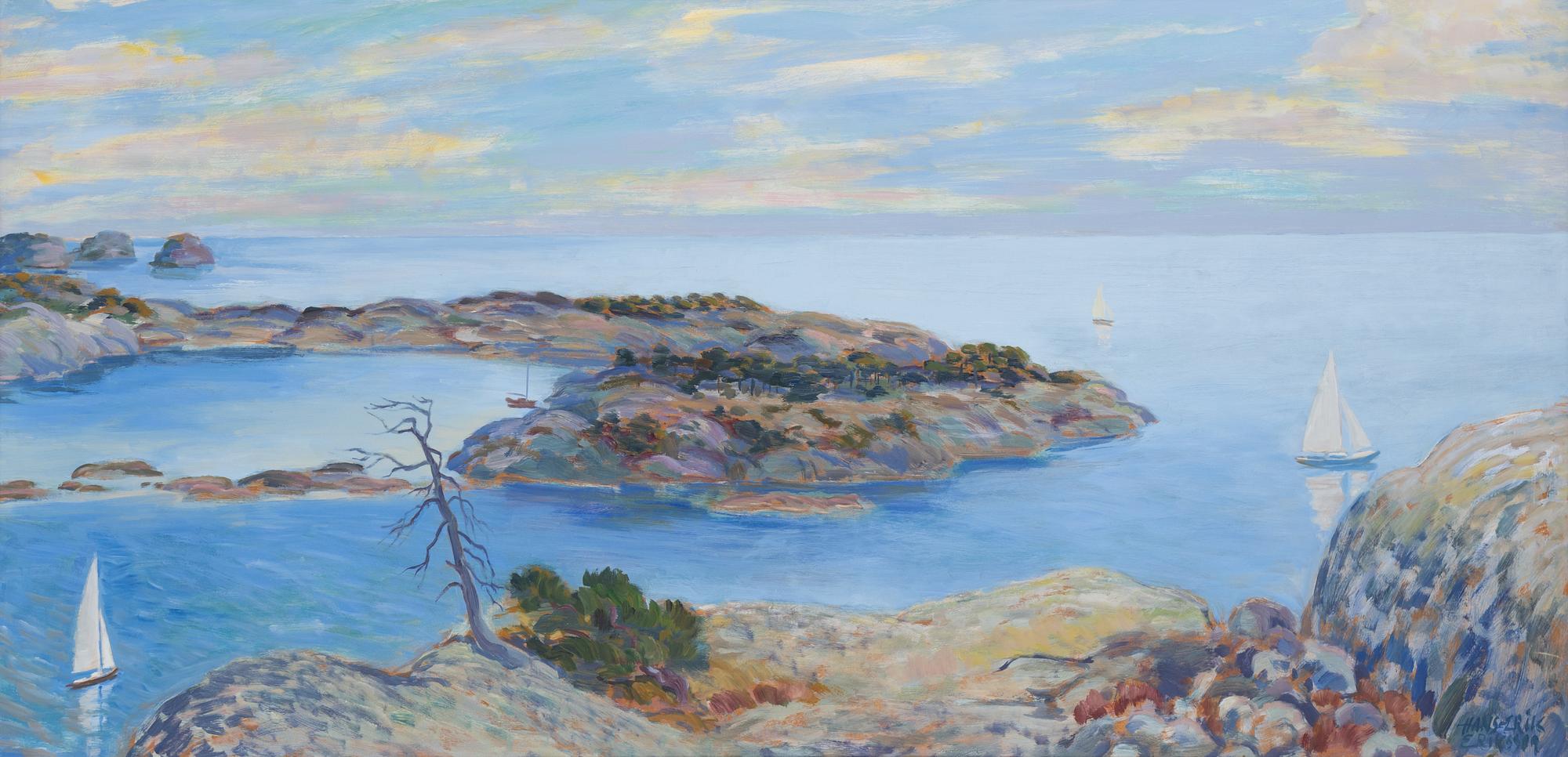 Hans-Erik Eriksson, oil on panel, signed.