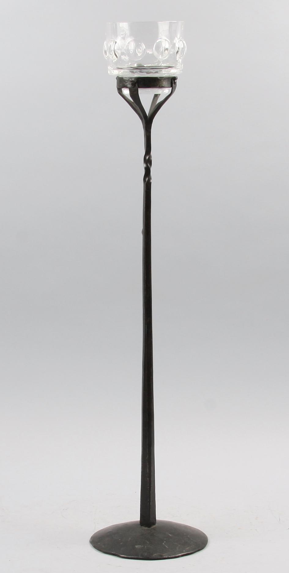 GOLVLJUSSTAKE, järn och glas, 1970-tal.