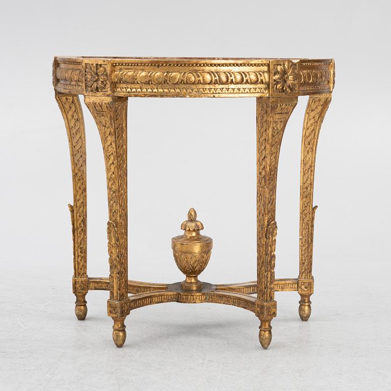 Konsolbord, Stockholmsarbete, sent 1700-tal, Gustavianskt.