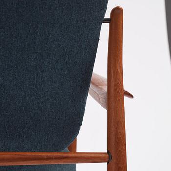 Finn Juhl, a "FD 136" easy chair, France & Daverkosen, Denmark, 1950s.