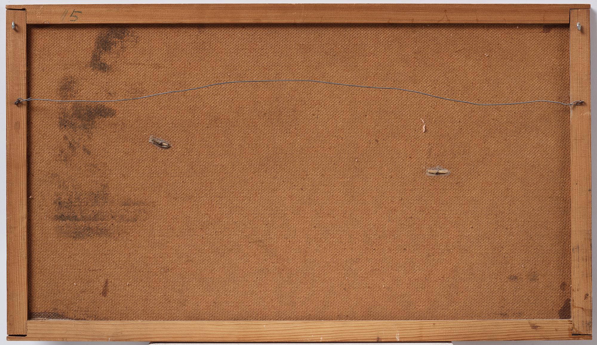 Fritz Grahn, blandteknik på pannå, signerad och daterad -64.