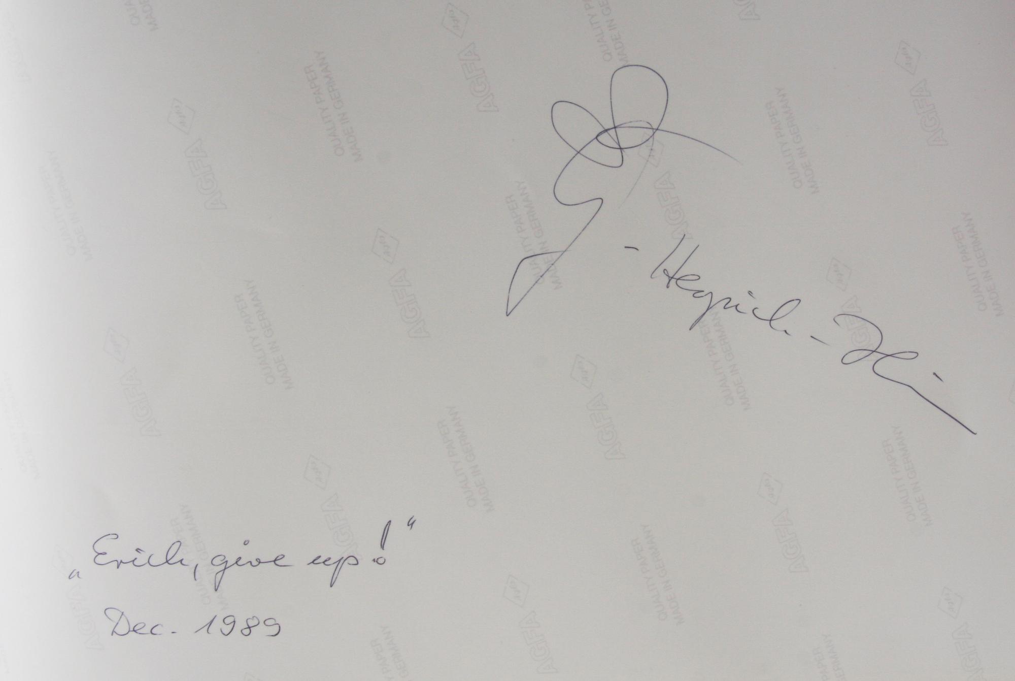 JANINE D HERPICH-HIRN, fotografi, sign, Dec 1989.