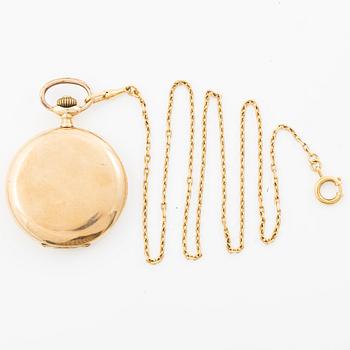 Pocket watch, hunter, 50.5 mm.