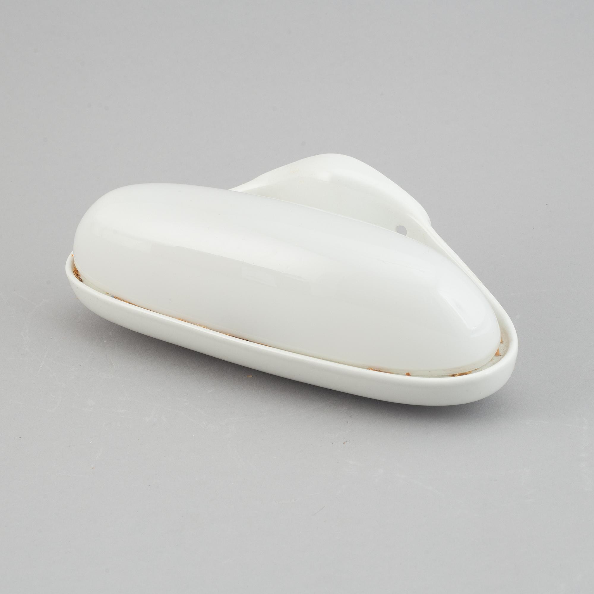 WILHELM WAGENFELD, three ceramic wall lights, Lindner Keramik, Bamberg, 1950's/60's.