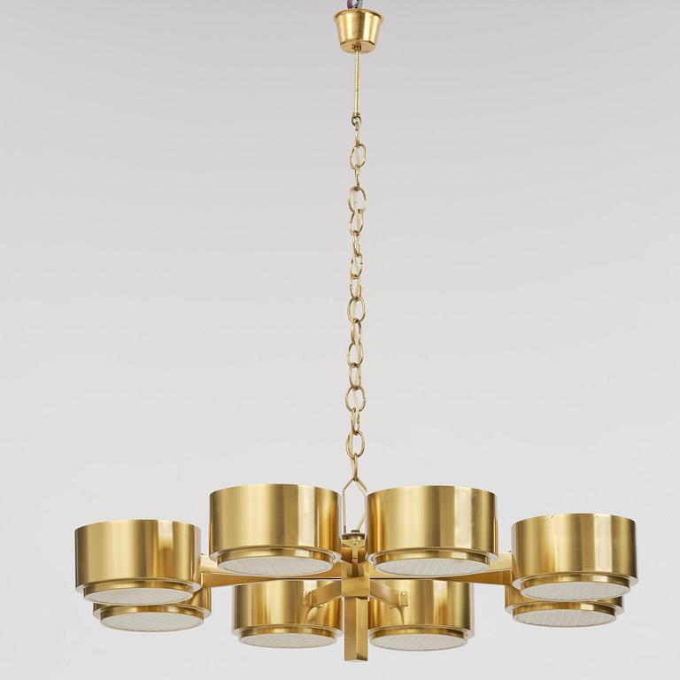 Hans-Agne Jakobsson, taklampa, modell "T 493/8", Hans-Agne Jakobsson AB, Markaryd, 1970-tal.