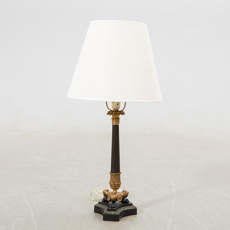 Table lamp in the Empire style, modern production.