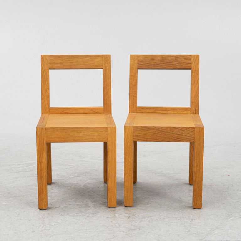 Mats Theselius, a pair of miniature chairs/children's chairs "Ruben".