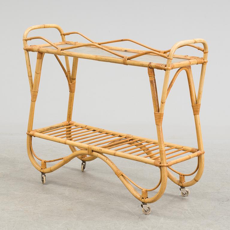 BLOMBORD, rotting och glas, 1900-talets mitt.