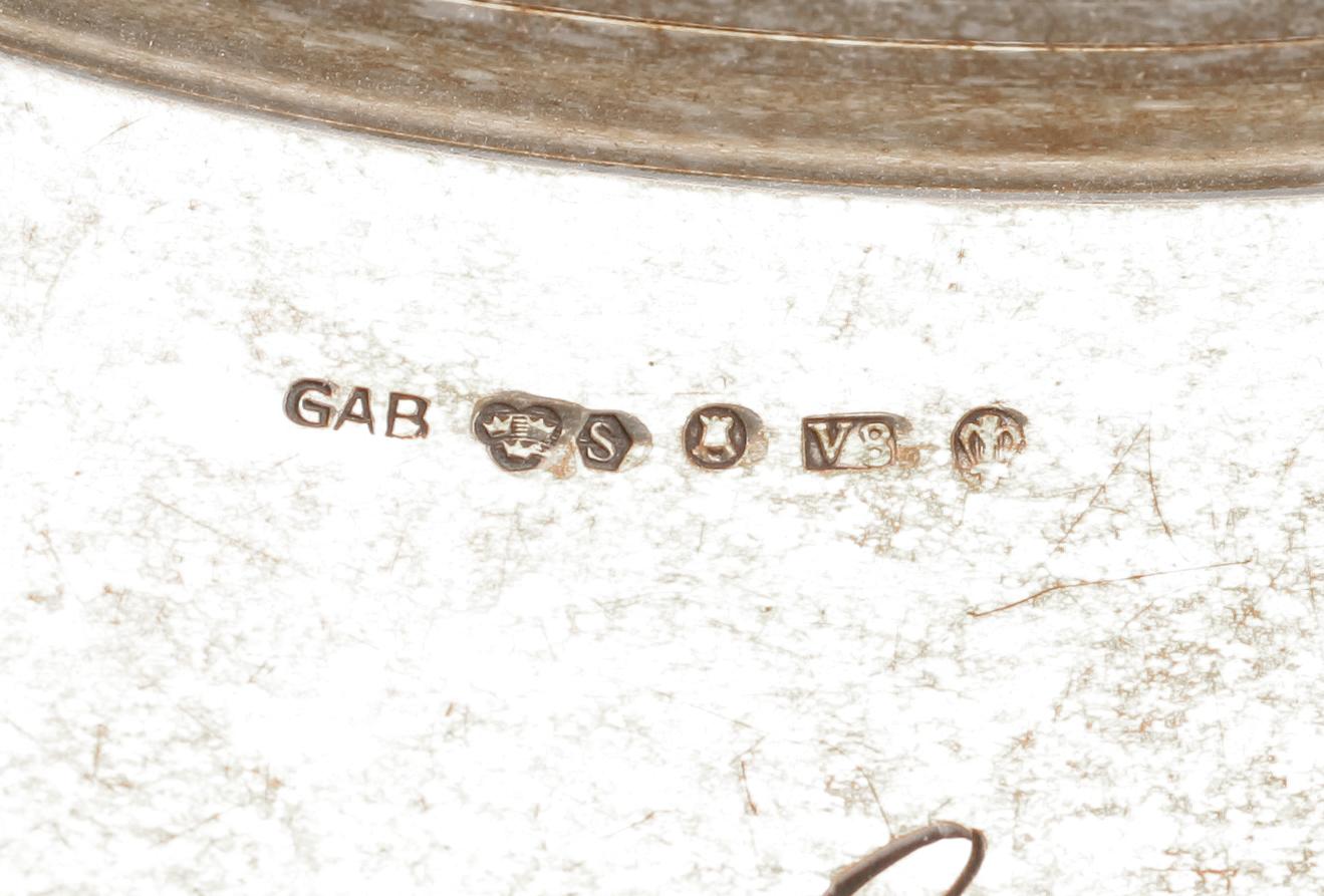 TALLRIK, silver, GAB, Stockholm 1947. Vikt ca 322 g.