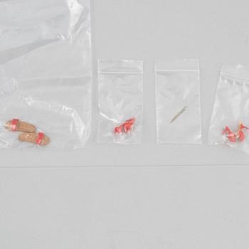 Barbiedockor, 4 st, Bl a "Barbie Swirl Ponytail Blonde" & "Barbie Swirl Ponytail Brunette", Mattel, 1960-tal.