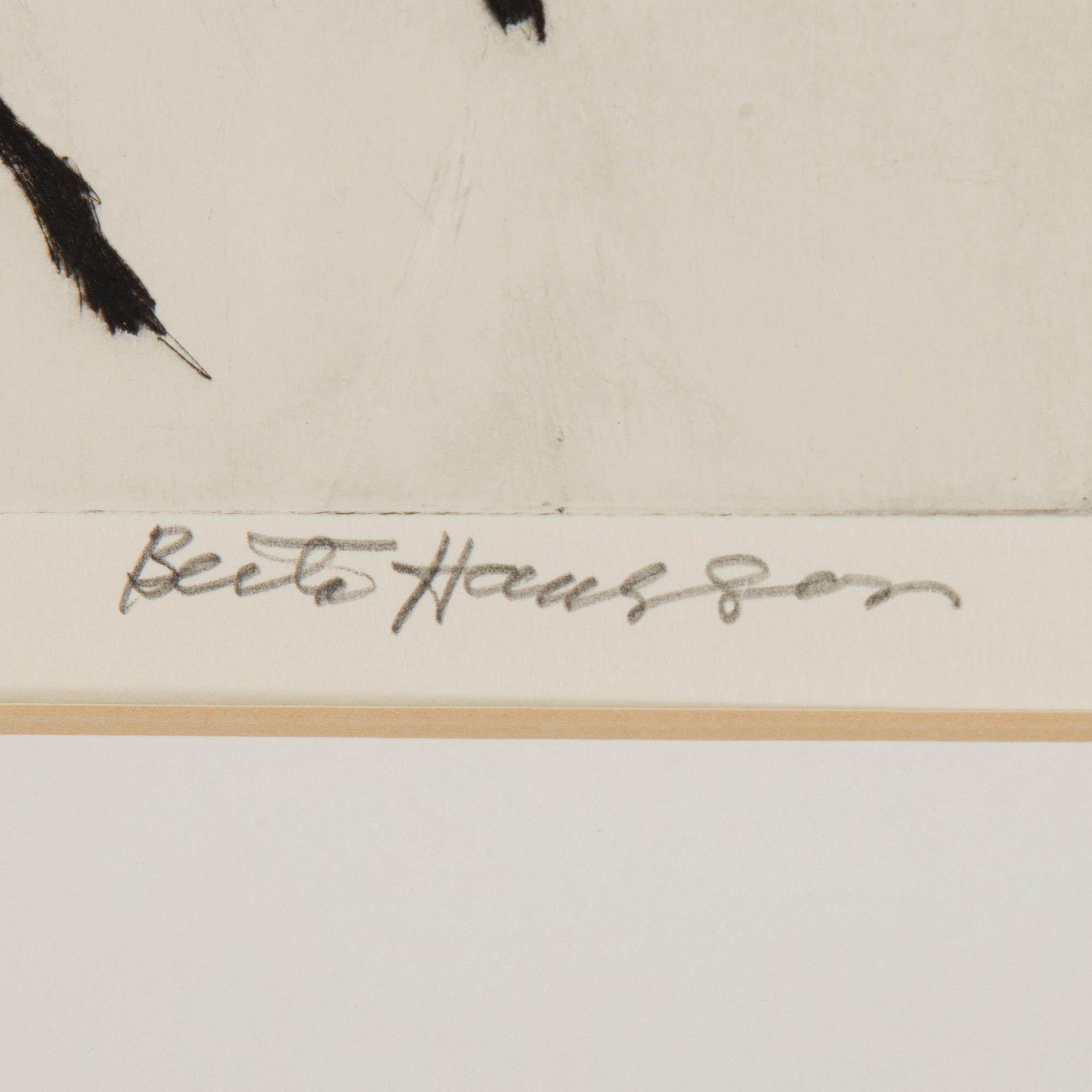 BERTA HANSSON, etching, signed and numbered 149/160.