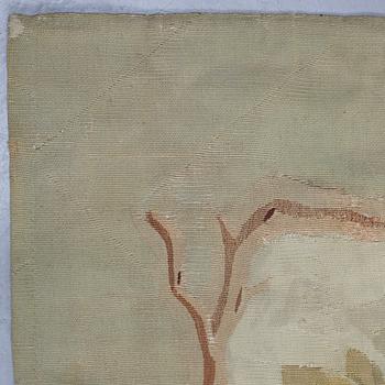 Matta, gobelängteknik, ca 385-387,5 x 391,5-404,5 cm, Aubusson, Frankrike 1800-tal.