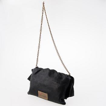 Red Valentino Black Leather Evening Bag.