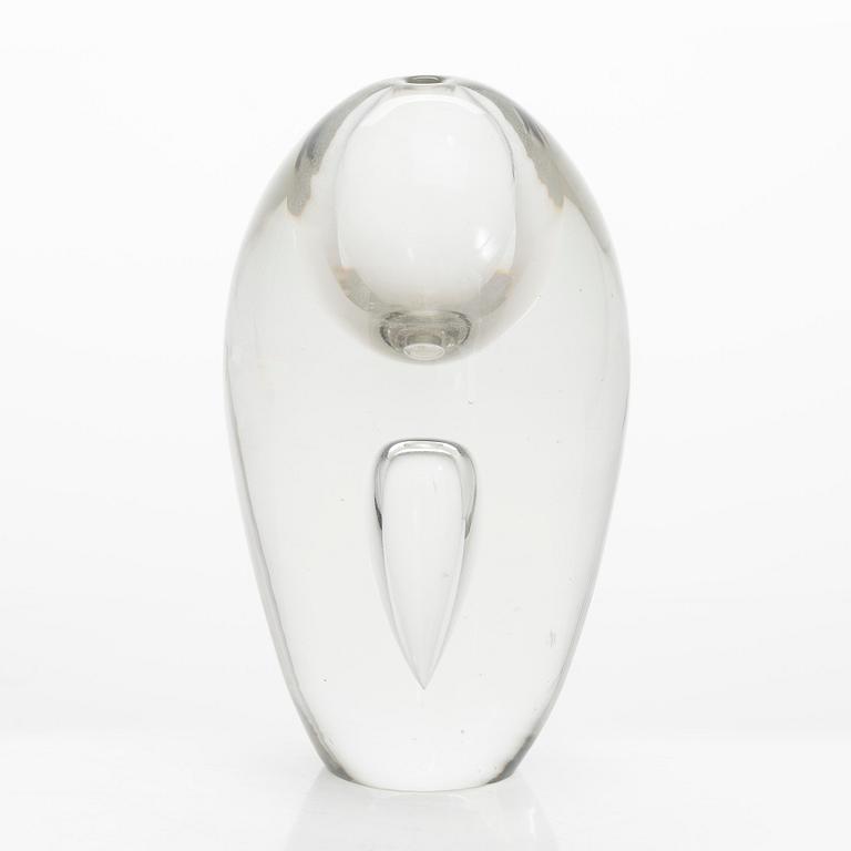 Timo Sarpaneva, skulptur, "Tåren", modell 3575, signerad Timo Sarpaneva Iittala -57.