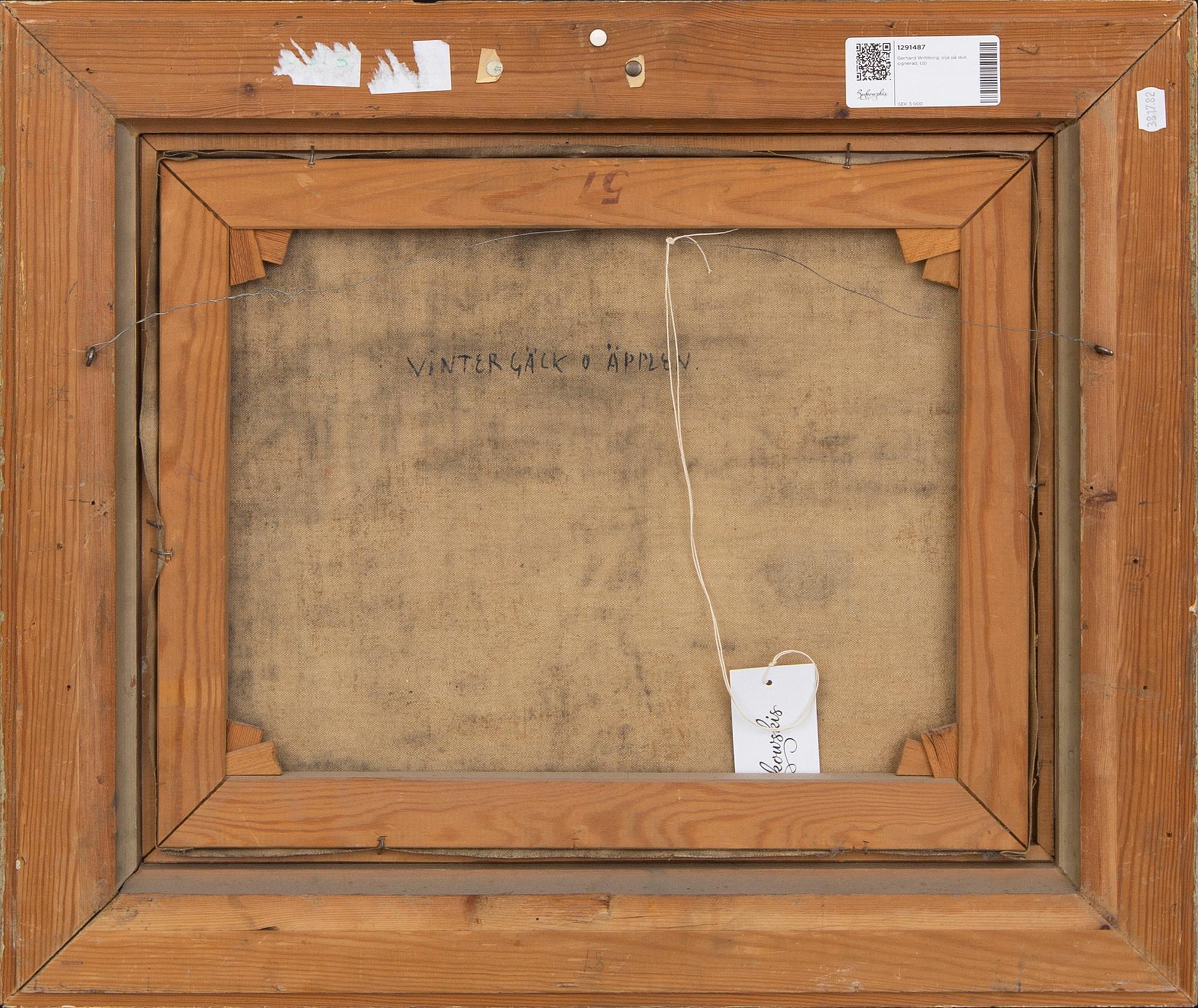 Gerhard Wihlborg, oil on canvas signed.