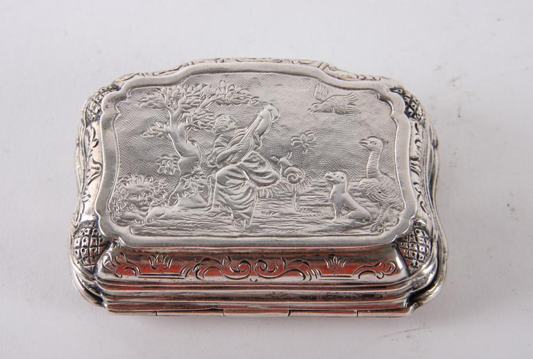 DOSA, silver, rokokostil, 1800-tal.