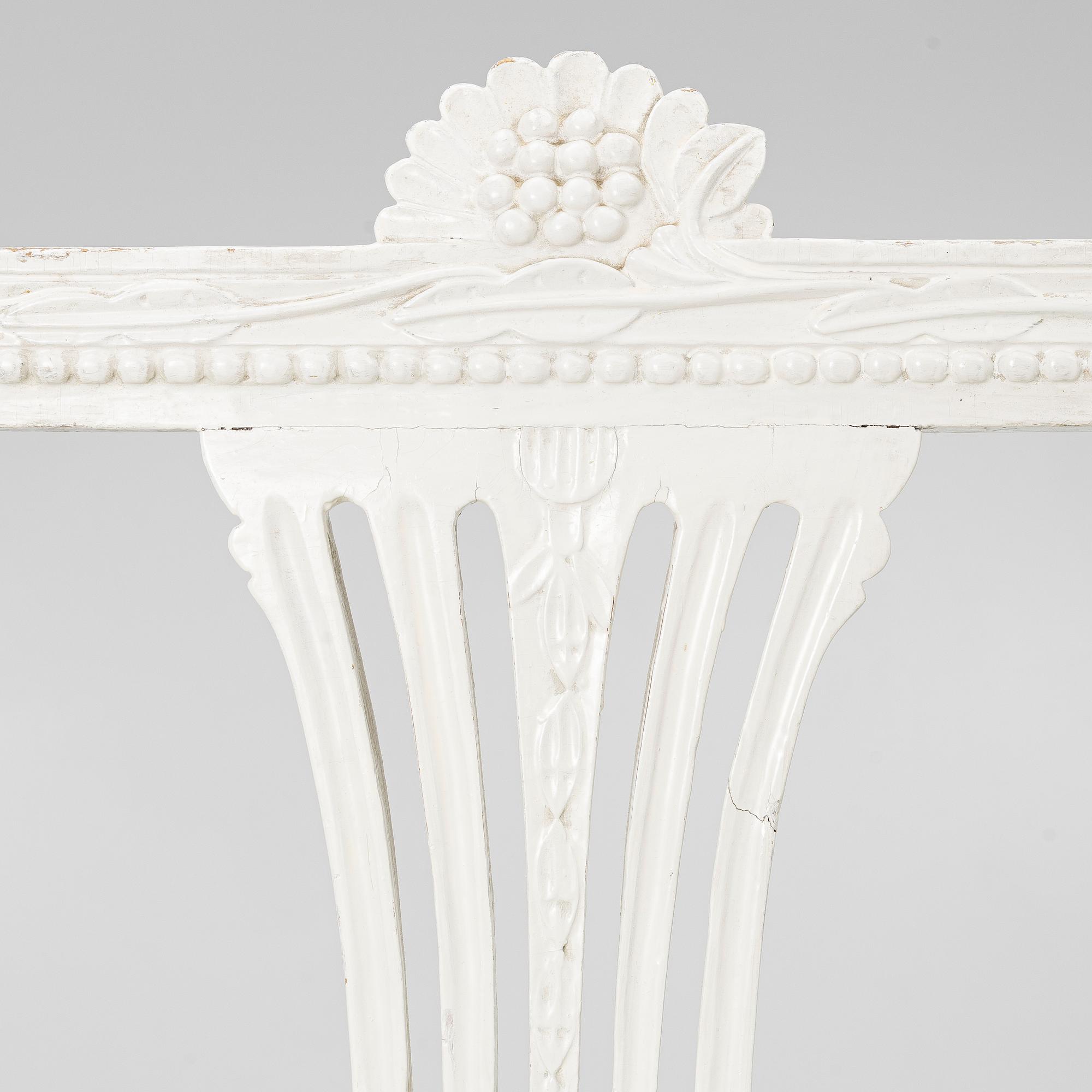 Armchairs, a pair, Gustavian, Lindome, 19th century.