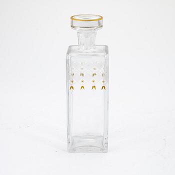 An 'Odelberg junior' glass decanter, Kosta, 20th Century.