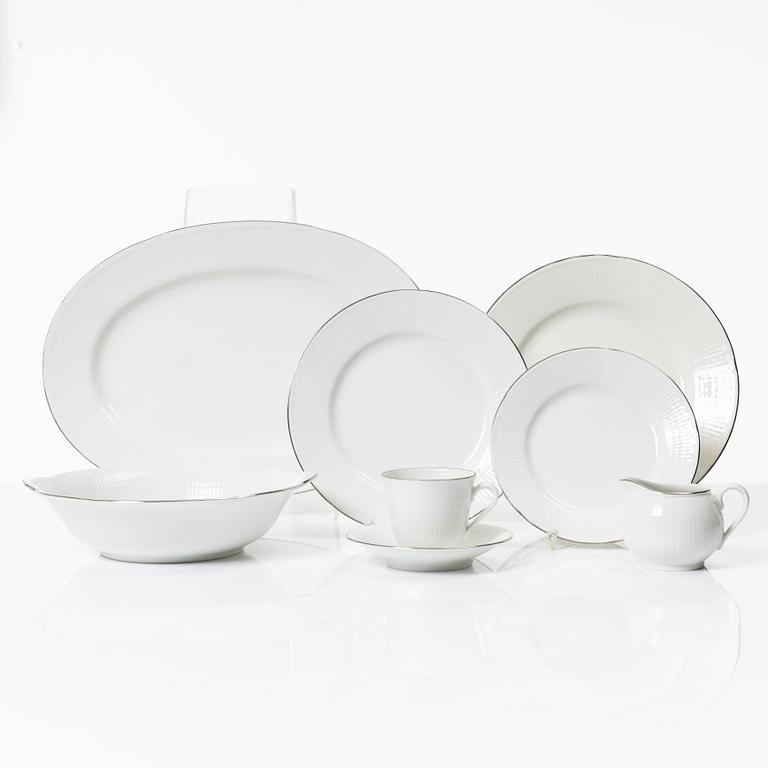 Louise Adelborg, a 50-piece porcelain 'Capitol'/'Swedish Grace' dinner service, Rörstrand, Sweden, 1950's/60's.