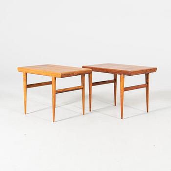 Johannes Andersen, a pair of 1960s jacaranda side tables Silkeborg Denmark.