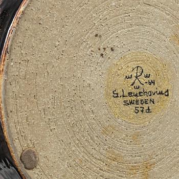 SYLVIA LEUCHOVIUS, vas, stengods, unikat, Rörstrand.