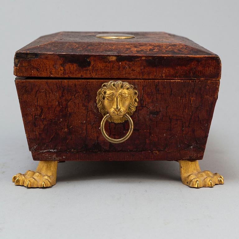 An Empire casket, early 19th century.