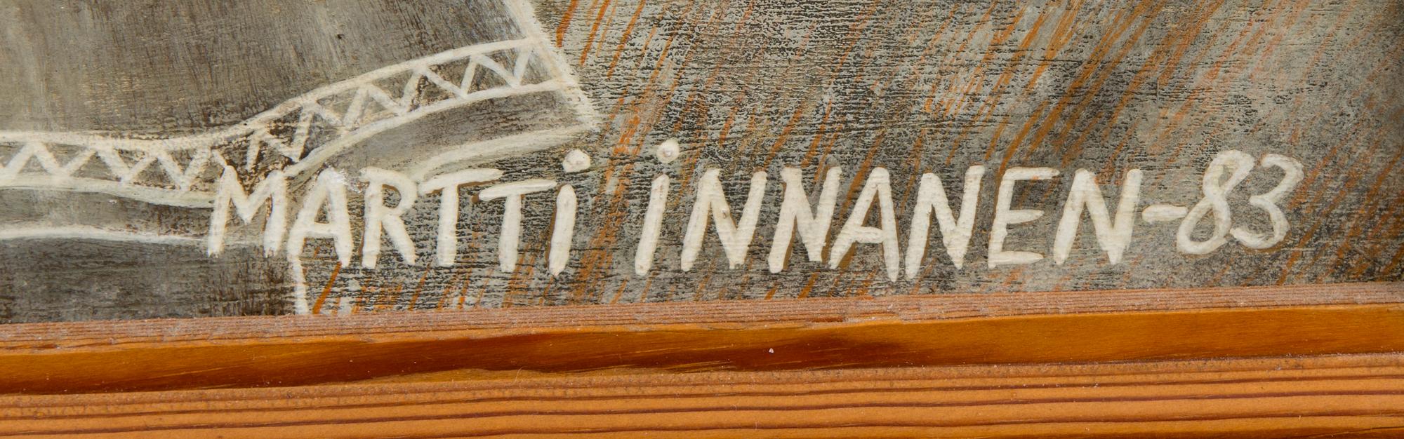 MARTTI INNANEN, öljy levylle, signeerattu -83.