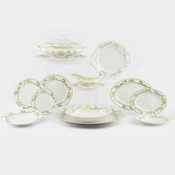 Gunnar Wennerberg, a 75-piece 'Gullviva' porcelain dinner service, Gustavsberg, Sweden.